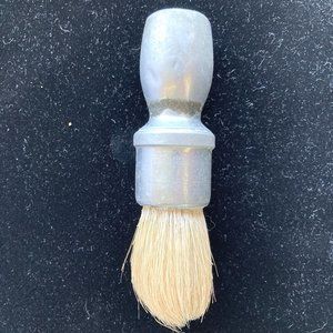 Antique Shaving Brush 1909 Natural Bristols Metal Men's Grooming Cream to Foam